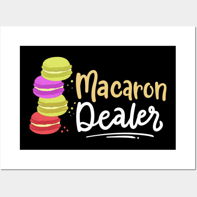 Macaron Dealer Dessert Wall Art by maxcode